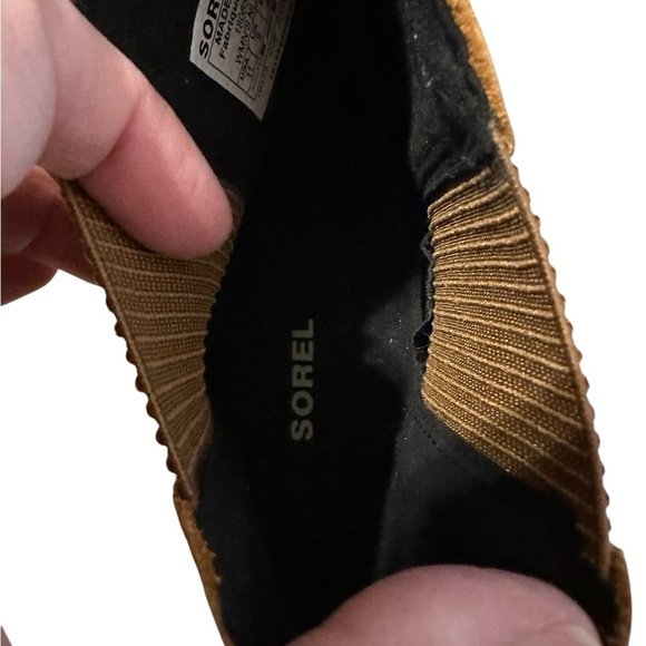 SOREL Joan of Arctic Leather Wedge Chelsea Ankle Bootie’s Size 11 Women - Picture 9 of 11